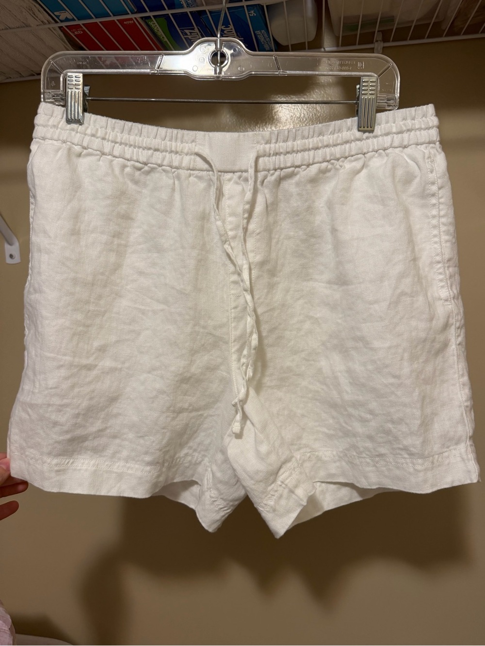 Tommy Bahama Women's White Linen Drawstring Shorts